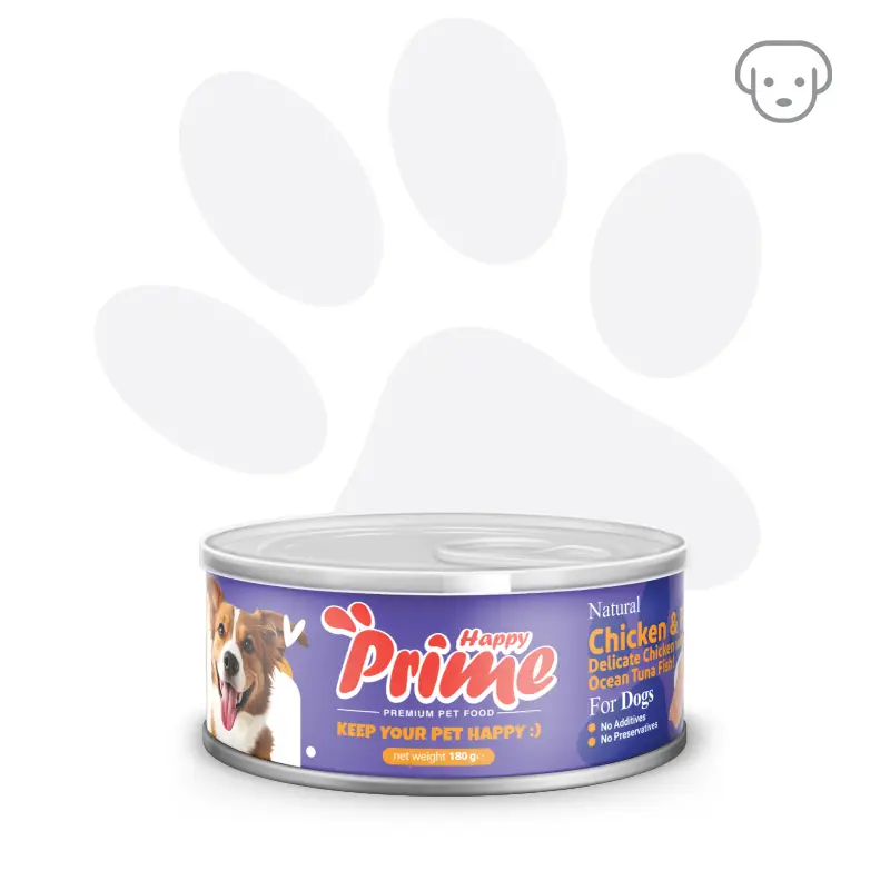 نچرال مرغ و ماهی برای سگ